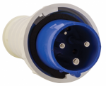 Вилка силовая (CEE) 3Р 220-230 В (50+60 ГЦ) СИНЯЯ 6ч прямая пластик IP67 EKF Вилка силовая (CEE) 3Р 220-230 В (50+60 ГЦ) СИНЯЯ 6ч прямая пластик IP67 EKF
