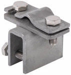 Зажим фальцевый проволоки D 8-10 мм, сталь горячеоцинкованная Зажим фальцевый проволоки D 8-10 мм, сталь горячеоцинкованная