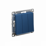 Выключатель 3кл с/у аквамарин AtlasDesign Systeme Electric (1/20)