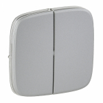 Лицевая панель выключателя 2кл с/у алюминий Valena ALLURE Legrand (1/10) Лицевая панель выключателя 2кл с/у алюминий Valena ALLURE Legrand (1/10)