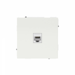 Компьютерная розетка RJ-45 без шторки, кат.5е одинарная, KANT, белая магнолия Компьютерная розетка RJ-45 без шторки, кат.5е одинарная, KANT, белая магнолия