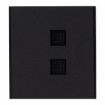 Розетка комп двойная RJ45+RJ45 с/у антрацит механизм с рамкой кат.6 MIELE STRONG KRANZ (1/100)