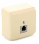 Розетка 1гн ТФ RJ11 о/у крем IP20 Этюд Schneider Electric  (1/20/120)