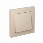 Выключатель 1кл с/у песочный  в сборе AtlasDesign Systeme Electric (15/15)