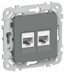 FLITE Роз. 2-я комп. RJ45 кат.6 UTP РК6-2-0-ФлМА м/а IEK FLITE Роз. 2-я комп. RJ45 кат.6 UTP РК6-2-0-ФлМА м/а IEK