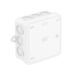 Коробка распределительная 85x85x40, IP55, 12 вводов D=16, белая