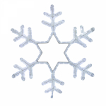 Фигура световая "Снежинка" цвет белый, размер 55х55 см, мерцающая  NEON-NIGHT