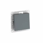 ATLASDESIGN 1-клавишный ПЕРЕКЛЮЧАТЕЛЬ, сх.6, 10АХ, мех., быстрозажим. клем., ГРИФЕЛЬ