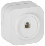 GLORY Роз. комп. RJ45 кат.5E о/у РК10-ХБм бел. м. IEK