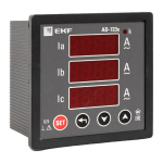 Амперметр AD-723s цифровой на панель 72х72 (квадратный вырез) трехфазный в коротком корпусе EKF PROxima