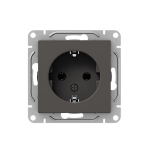 Механизм розетки, 16А, с заземлением, без шторок, мокко Эпика EKF