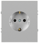 Розетка ЭРА Arktik 16-2101-03 с заземлением 2P+E Schuko 16А-250В алюминий Розетка ЭРА Arktik 16-2101-03 с заземлением 2P+E Schuko 16А-250В алюминий