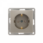 Розетка 1гн с З/К шторки с/у шампань механизм 16А W59 Schneider Electric