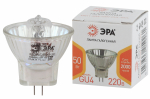 Лампа галогенная GU4-MR11-50W-220V-30 CL  ЭРА (галоген, софит, 50Вт, нейтр, GU4)