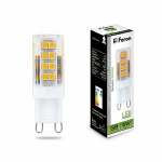Лампа светодиодная, (5W) 230V G9 4000K JCD9, LB-432