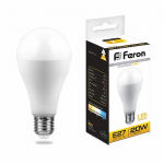 Лампа светодиодная, (20W) 230V E27 2700K A65, LB-98