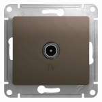 Розетка 1гн ТВ оконечная с/у шоколад механизм Glossa Systeme Electric (1/10) Розетка 1гн ТВ оконечная с/у шоколад механизм Glossa Systeme Electric (1/10)