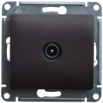 Розетка 1гн ТВ проходная с/у шоколад механизм Glossa Systeme Electric (1/10) Розетка 1гн ТВ проходная с/у шоколад механизм Glossa Systeme Electric (1/10)