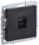 Розетка 1гн комп RJ45 с/у черный механизм кат.5е РК10-БрЧ BRITE IEK (1/10/100)