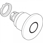 Кнопка MPMP4-10R ГРИБОК красная (только корпус) с усиленной фикс ацией 60мм отпускание вытягиванием