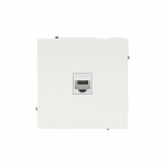 Компьютерная розетка RJ-45 без шторки, кат.6А одинарная,KANT, белая магнолия Компьютерная розетка RJ-45 без шторки, кат.6А одинарная,KANT, белая магнолия
