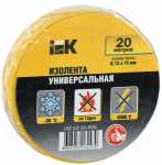 Изолента желтая 15/20м IEK (1/10/200)