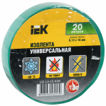 Изолента зеленая 15/20м IEK (1/10/200)