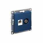 Розетка 2гн комп+ТВ RJ45+TV с/у аквамарин механизм AtlasDesign Systeme Electric (1/10) Розетка 2гн комп+ТВ RJ45+TV с/у аквамарин механизм AtlasDesign Systeme Electric (1/10)