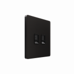 Systeme Infinity, Розетка информационная С/У RJ-45 кат.6 2-я, Полярная ночь Systeme Infinity, Розетка информационная С/У RJ-45 кат.6 2-я, Полярная ночь