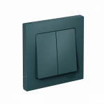 Выключатель 2кл с/у изумруд в сборе AtlasDesign Systeme Electric (1/15)