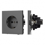 Механизм электрической розетки SCT-TENDO-MEU1-SFPL-GR (230V, 16A) (Arlight, Матовый графитовый)
