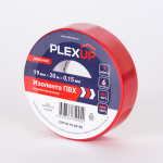 Изолента ПВХ 19мм-20м красная PLEXUP