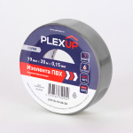 Изолента ПВХ 19мм-20м серая PLEXUP