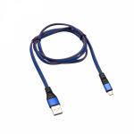 Кабель USB-micro USB 1 м плоский, джинсовая оплетка REXANT