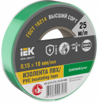 Изолента зеленая 19/25м IEK (1/10/160)