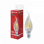 Лампа светодиодная LED-СВЕЧА НА ВЕТРУ-deco 12Вт 230В Е14 4000К 1350Лм прозрачная IN HOME Лампа светодиодная LED-СВЕЧА НА ВЕТРУ-deco 12Вт 230В Е14 4000К 1350Лм прозрачная IN HOME