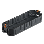 Универсальная монтажная коробка UT4 для установки в лючок без накладки (полиамид, черный)