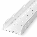 Лоток перфорированный Стандарт 200х80х3000 (0,8 мм) RAL 9003 (6 м/уп) Промрукав