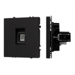 Механизм телефонной розетки SCT-NOBE-MTL1-SFPL-BK (RJ-11, 4C) (Arlight, Черный оникс) Механизм телефонной розетки SCT-NOBE-MTL1-SFPL-BK (RJ-11, 4C) (Arlight, Черный оникс)