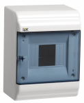 Бокс ЩРН-П-4мод настен пласт бел (дв.прозр) IP41 PRIME IEK (1/20)