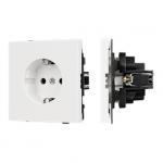 Механизм электрической розетки SCT-TENDO-MEU1-SFPL-WH (230V, 16A) (Arlight, Матовый белый)
