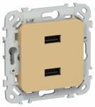 FLITE Роз. USB AA 2,1А РЮ-2-ФлШм ш/а IEK FLITE Роз. USB AA 2,1А РЮ-2-ФлШм ш/а IEK