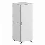 Шкаф напольный разобранный 19   IT-CQE-N 42U 800x800мм, крыша с вырубкой, сплошная металл и двойная сплошная металл, двойные боковые панели, серый RAL