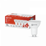 Лампа светодиодная LED-JCDRC-VC 4PACK 14Вт 230В GU10 4000K 1260Лм (4шт./упак) IN HOME Лампа светодиодная LED-JCDRC-VC 4PACK 14Вт 230В GU10 4000K 1260Лм (4шт./упак) IN HOME