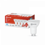 Лампа светодиодная LED-JCDRC-VC 4PACK 14Вт 230В GU10 6500K 1260Лм (4шт./упак) IN HOME Лампа светодиодная LED-JCDRC-VC 4PACK 14Вт 230В GU10 6500K 1260Лм (4шт./упак) IN HOME