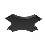 Коннектор питания X-образный Radity черный Черный TRA084CX-11B