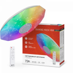 Светильник светодиодный COMFORT DIAMOND-MUSIC-RGB 75Вт 230В 3000-6500K 6000Лм 500x100мм с пультом дистанционного управления IN HOME Снят Светильник светодиодный COMFORT DIAMOND-MUSIC-RGB 75Вт 230В 3000-6500K 6000Лм 500x100мм с пультом дистанционного управления IN HOME Снят