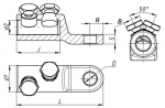 Наконечник болтовой 2НБВ-3-005 150/240 ЗЭТАРУС (1)