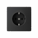 Розетка 1гн с З/К с/у карбон механизм 16А ArtGallery Systeme Electric (1/5/20)