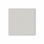 Клавиша одинарная нажимная (кнопка) для выкл-ля/кнопки пластик матовая IP20 ABB